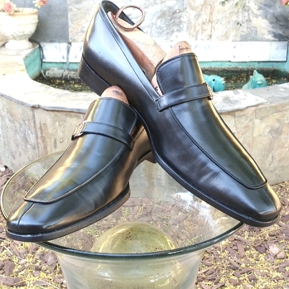 🆕 $SOLD$ Salvatore Ferragamo Black Split Toe Slip On Loafers - Picture 7 of 16